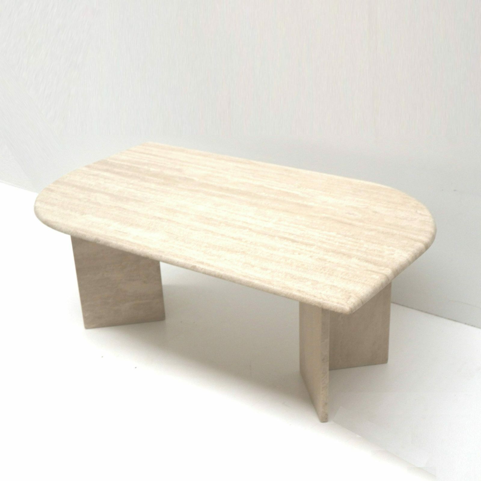 Italian Design Vintage Travertine Coffee Table Made In The 70s photo 1612.0