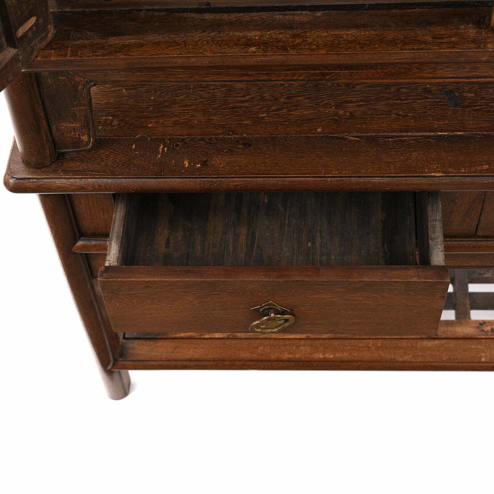 photo for sale Pair Of Chinese Jichimu Yuanjiaogui Taper Cabinets On Stands Qing Dynasty