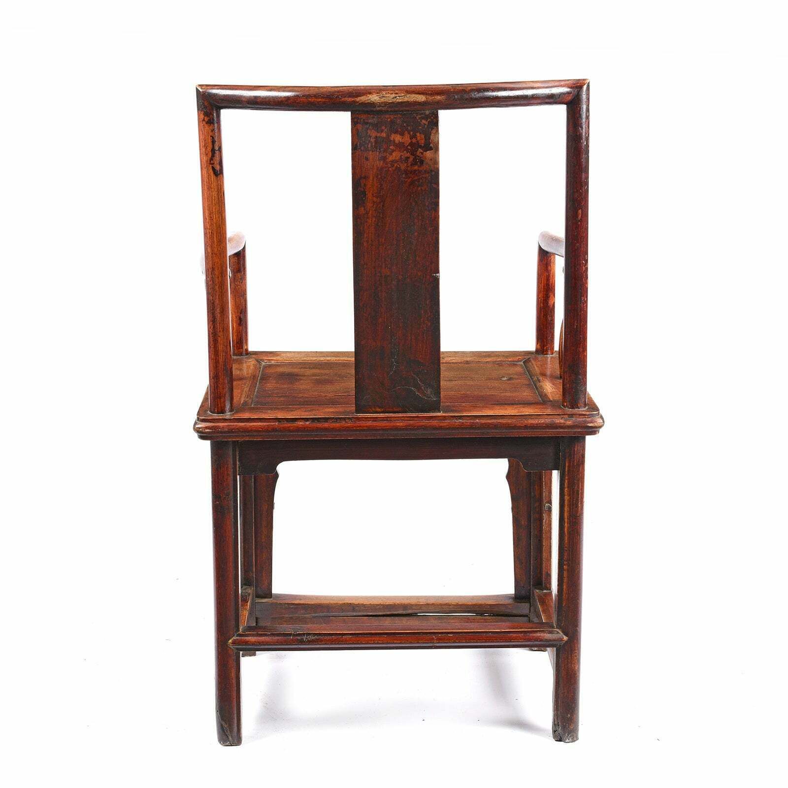 Chinese Short Backed Southern Officials Hat Armchair 19th Century photo Furniture