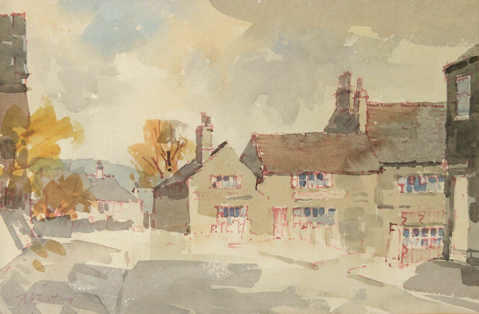 Watercolour By R G Britteon Shoulder Of Mutton photo furniture