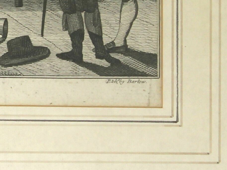 Etching By John Barlow From A Drawing By Samuel Collings A Pugilistick Club photo Art