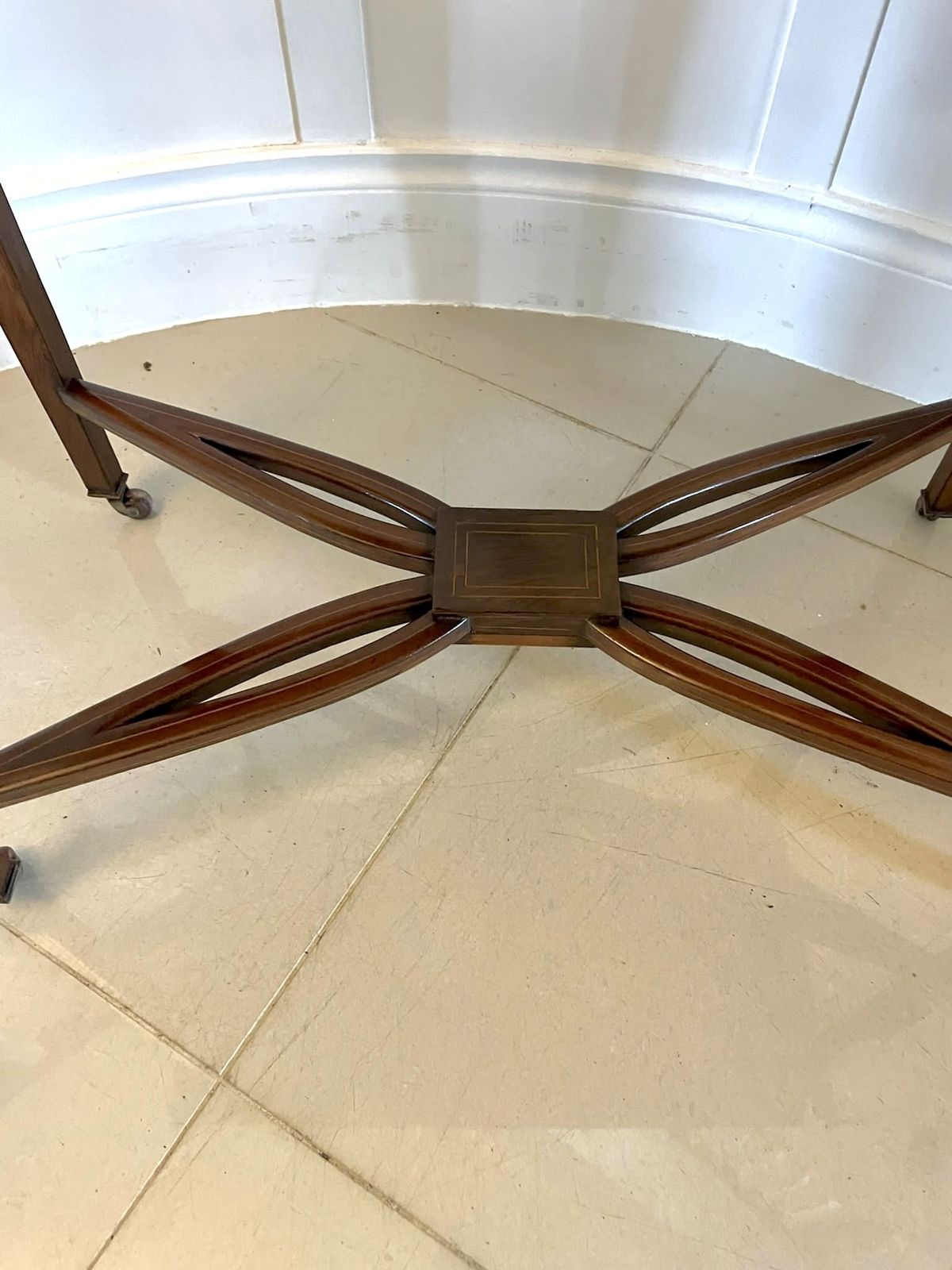 photo for sale Antique Rosewood Inlaid Freestanding Side Table