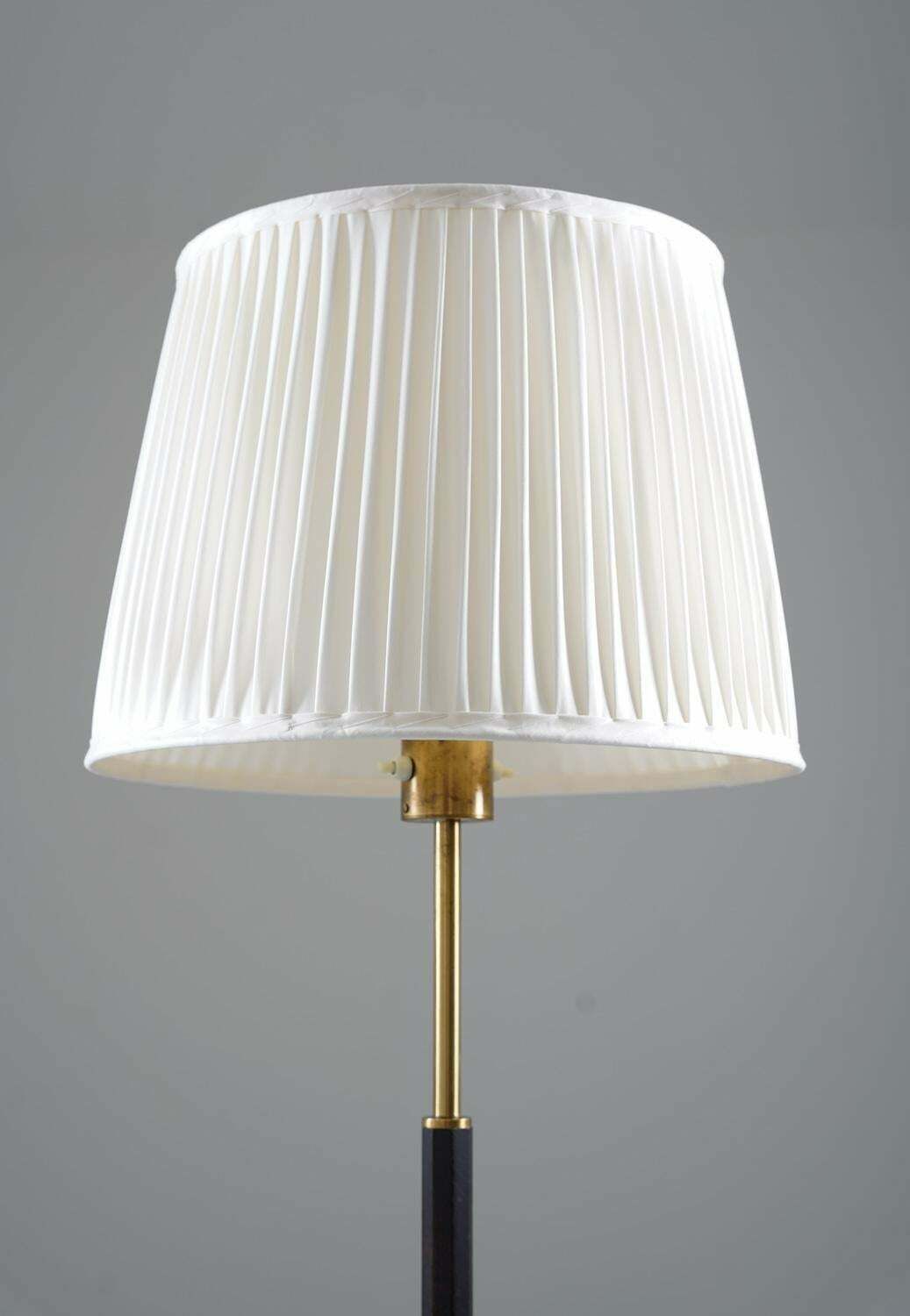 Swedish Brass And Wood Floor Lamp By Boréns photo furniture