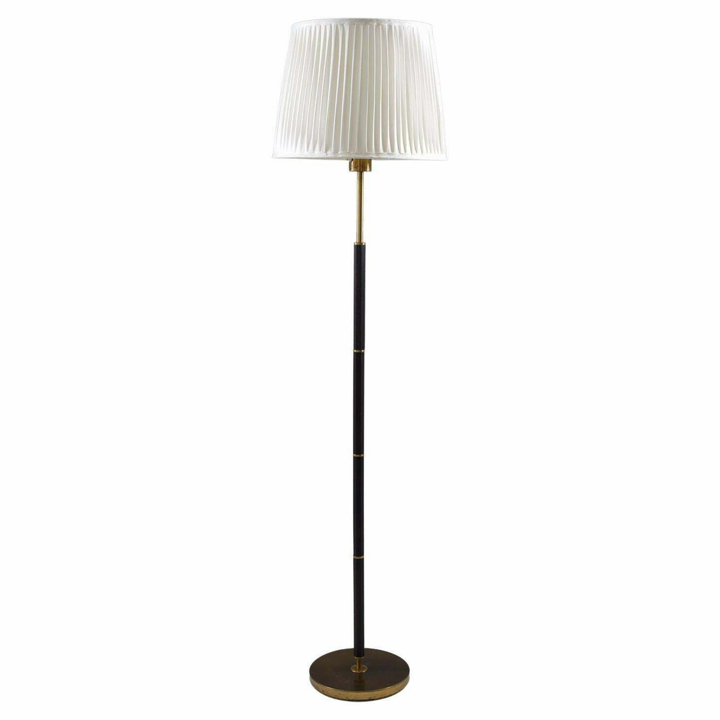 photo furniture Swedish Brass And Wood Floor Lamp By Boréns