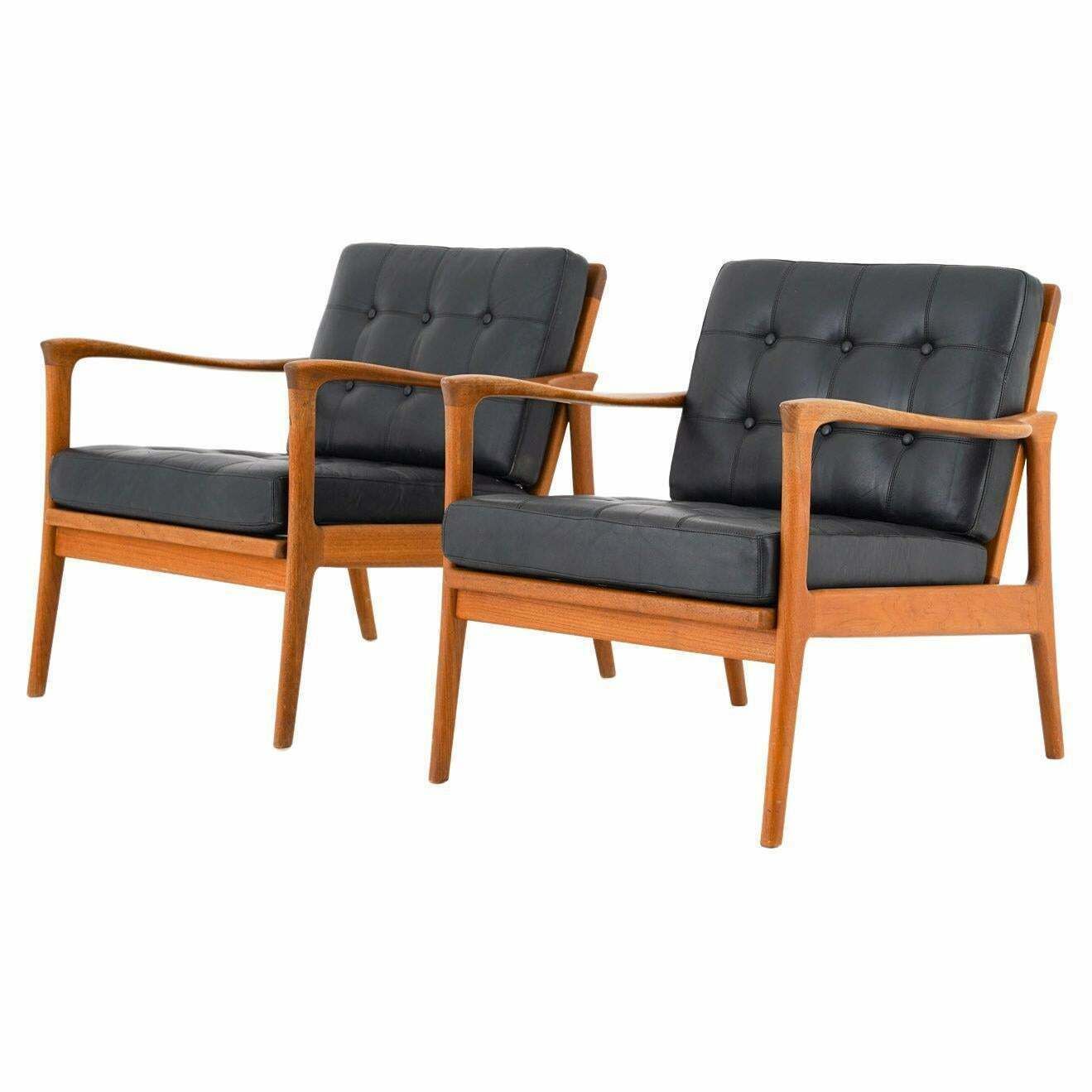 photo for sale Scandinavian Easy Chairs "Böja" By Carl Erik Johansson For Bejra Möbel