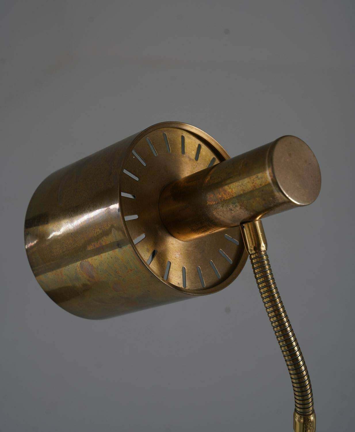 Scandinavian Midcentury Table Lamps In Brass By Konsthantverk Tyringe photo vinterior
