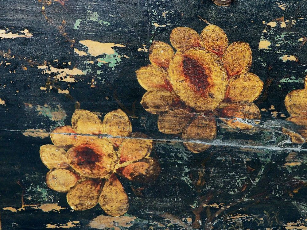 Chinese Wooden Chest With Floral Illustrations (China, C.1900) #3 photo 841.0