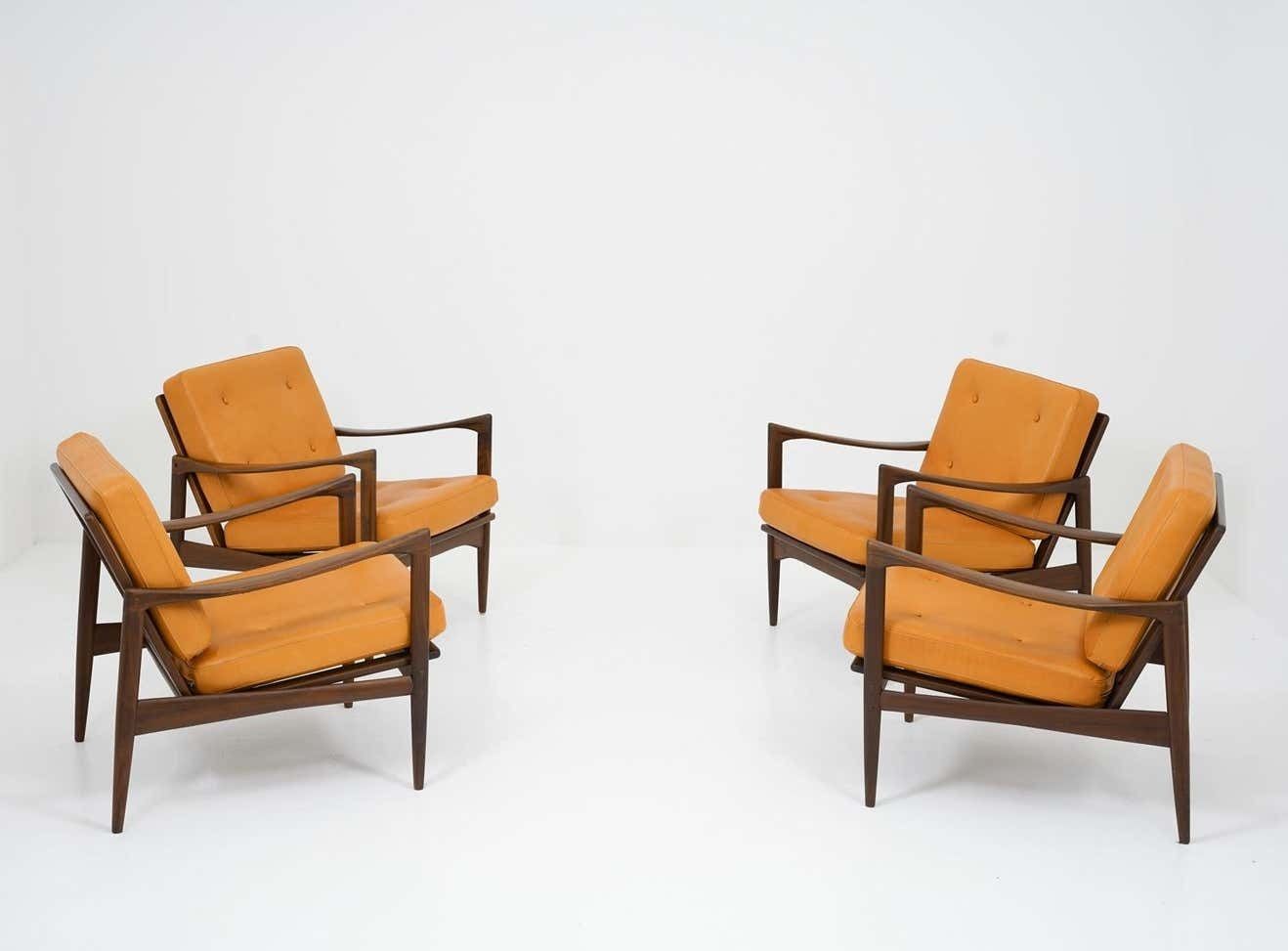 Midcentury Scandinavian Seating Group "Kandidaten" By Ib Kofod Larsen photo for sale