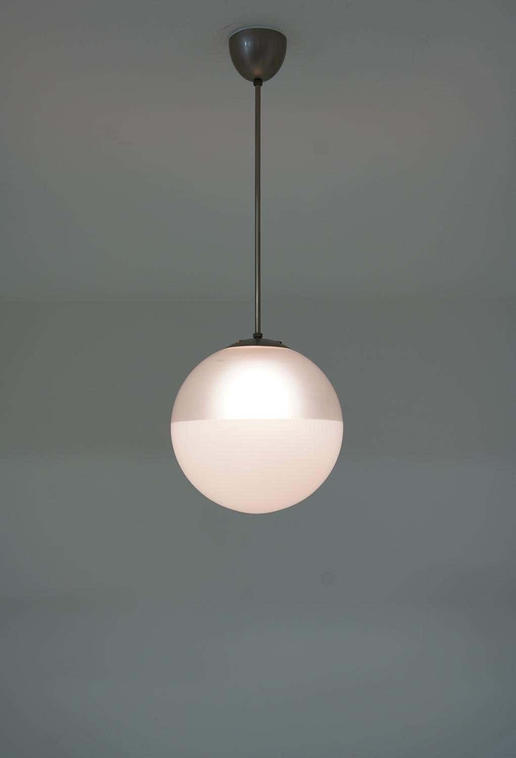 Set Of Four Glass Pendants By Böhlmarks, Swedish Modern, 1930s photo 3996.0