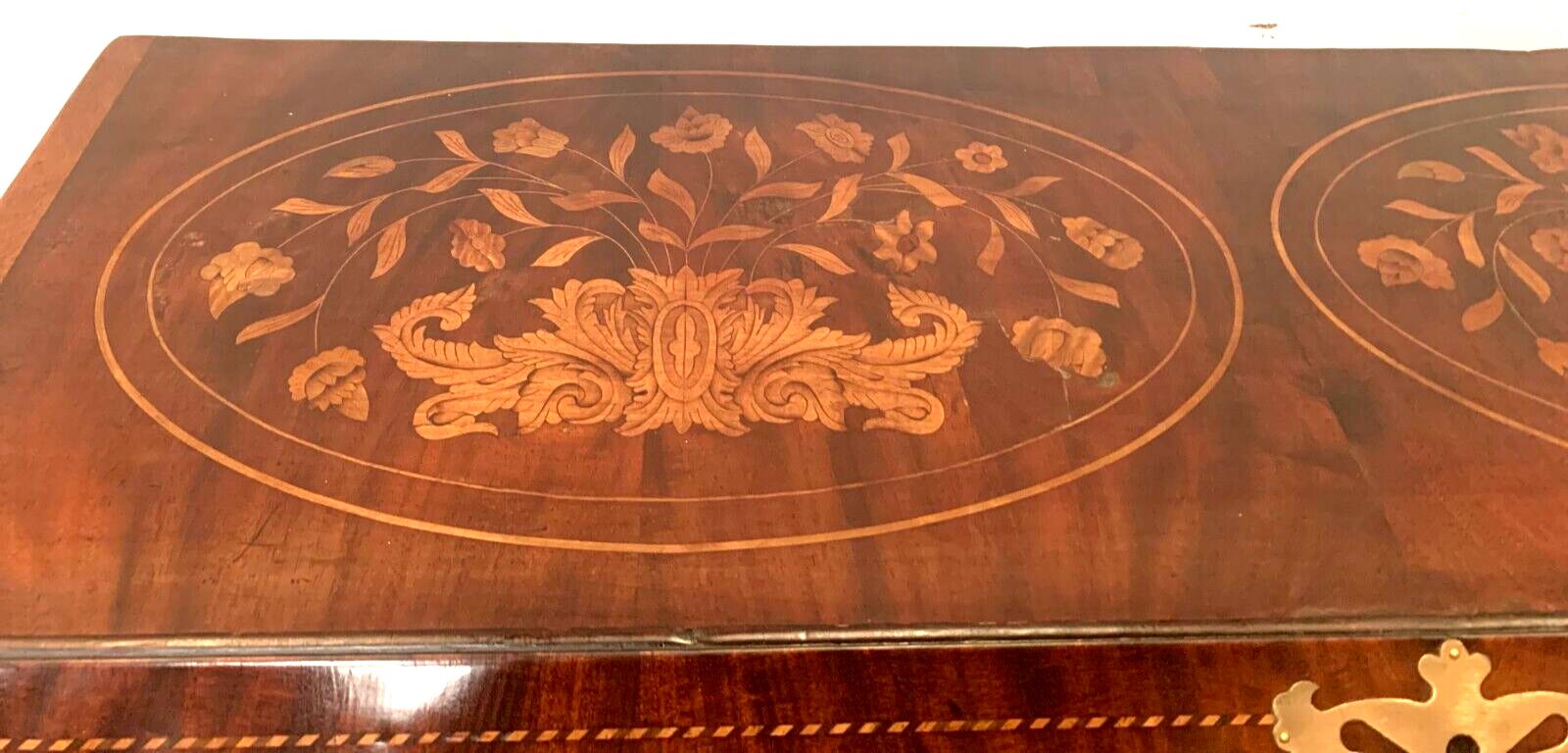Scriban Chest Of Drawers In Dutch Marquetry XVIII Century photo buy