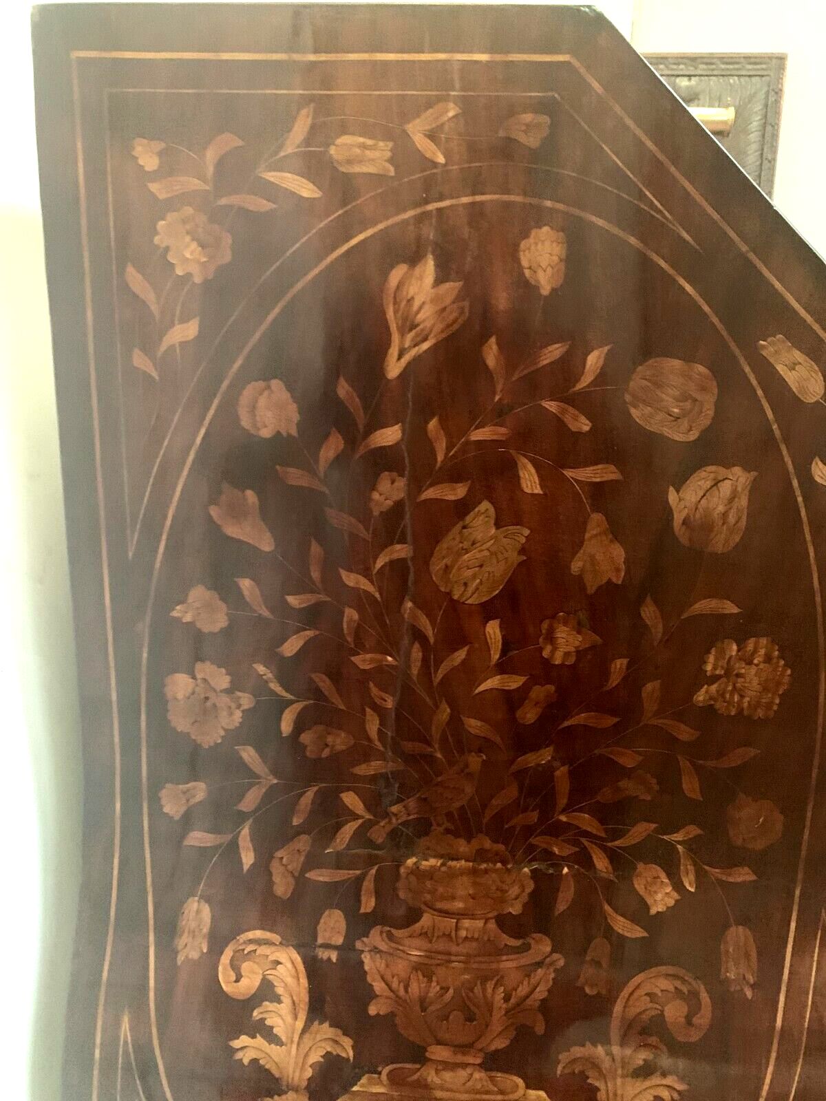 Scriban Chest Of Drawers In Dutch Marquetry XVIII Century photo vintage
