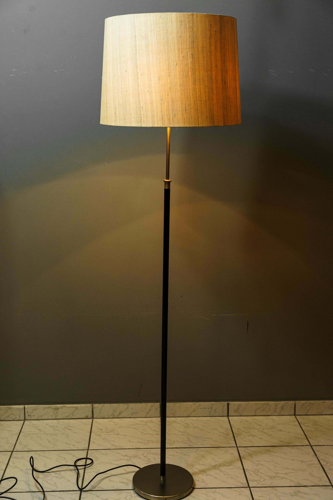 photo for sale Adjustable J.T.Kalmar Floor Lamp Vienna Around 1950s With Fabric Shade £1,683.30