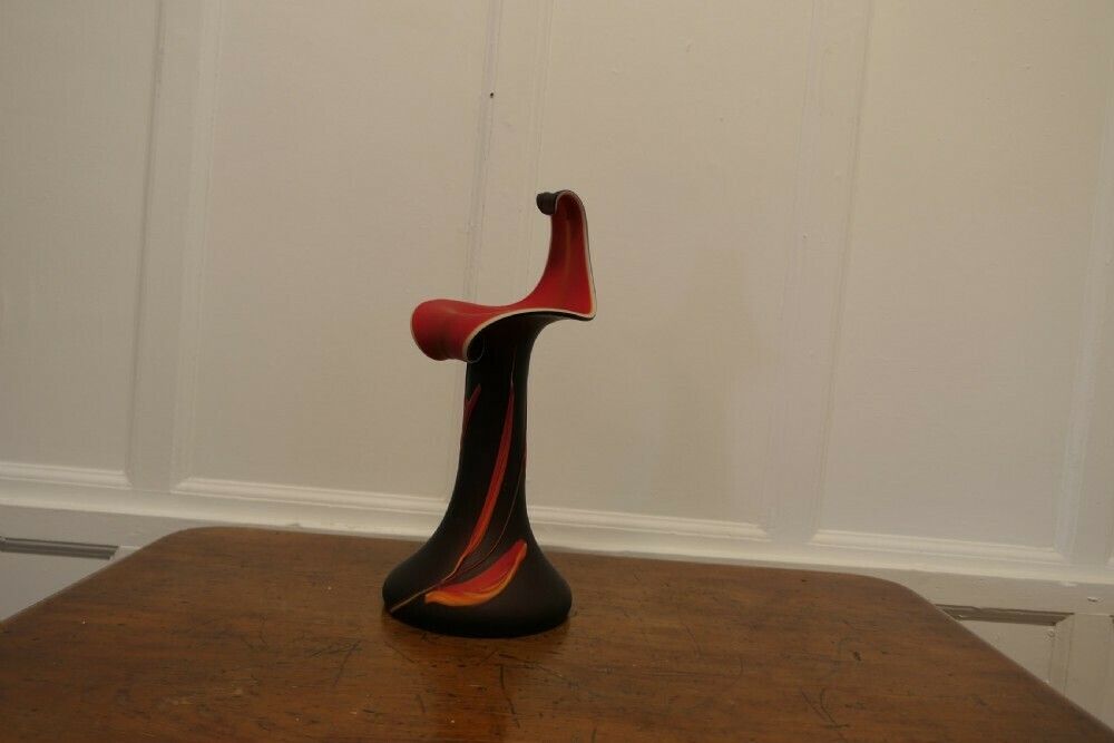Large Glass Jack In The Pulpit Art Glass Vase. photo furniture