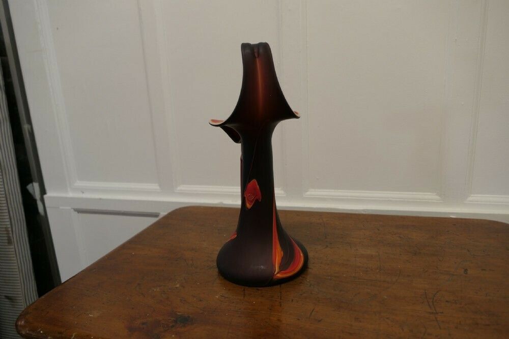 Large Glass Jack In The Pulpit Art Glass Vase. photo Home Decor