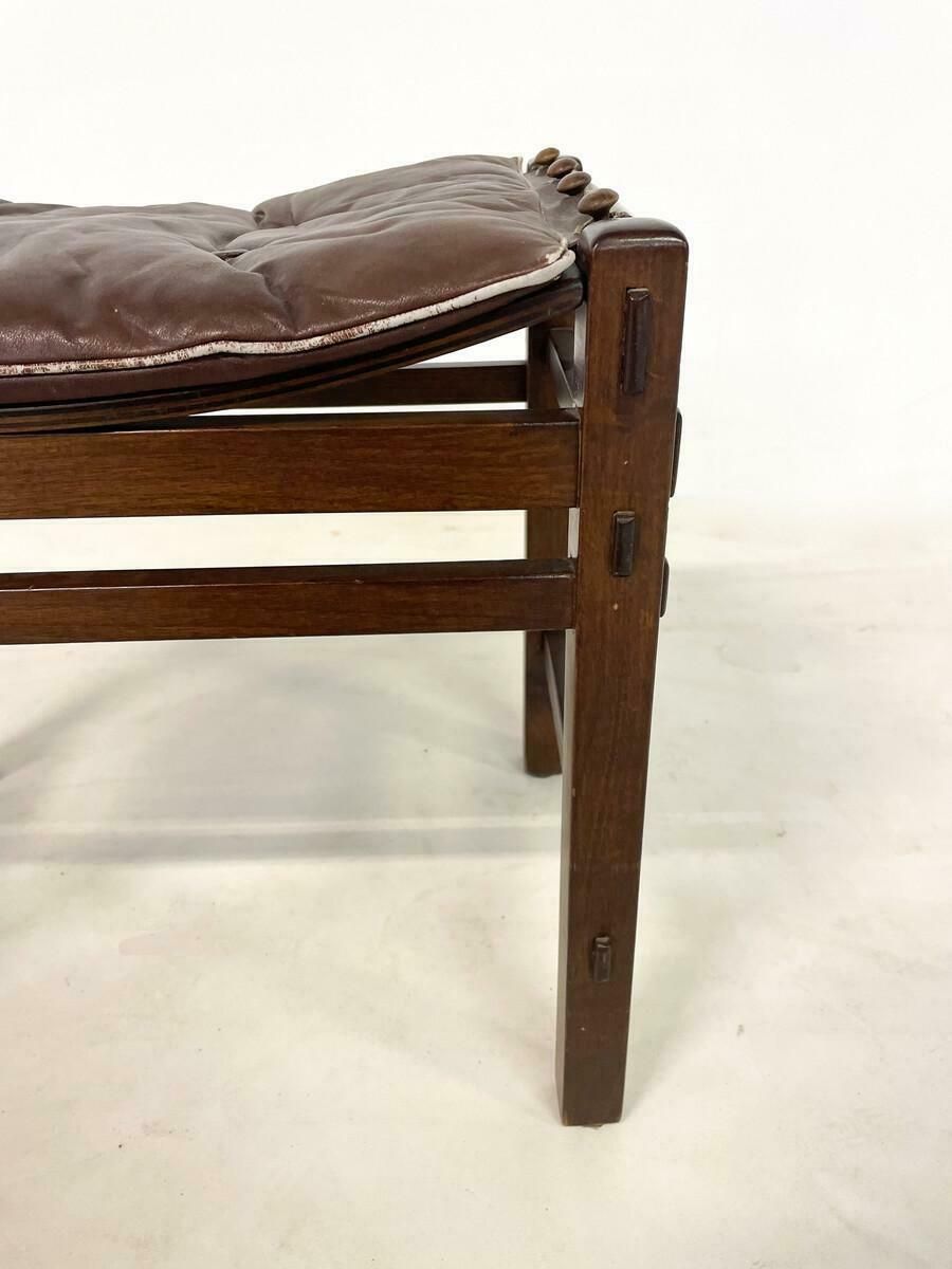 Mid Century Modern Pair Of 2 Stools By Giuseppe Rivadossi, Italy,1980s photo vintage
