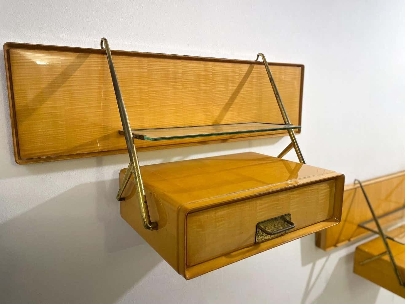 Mid Century Modern Pair Of Nightstands By Silvio Cavatorta, 1950s photo Home Decor