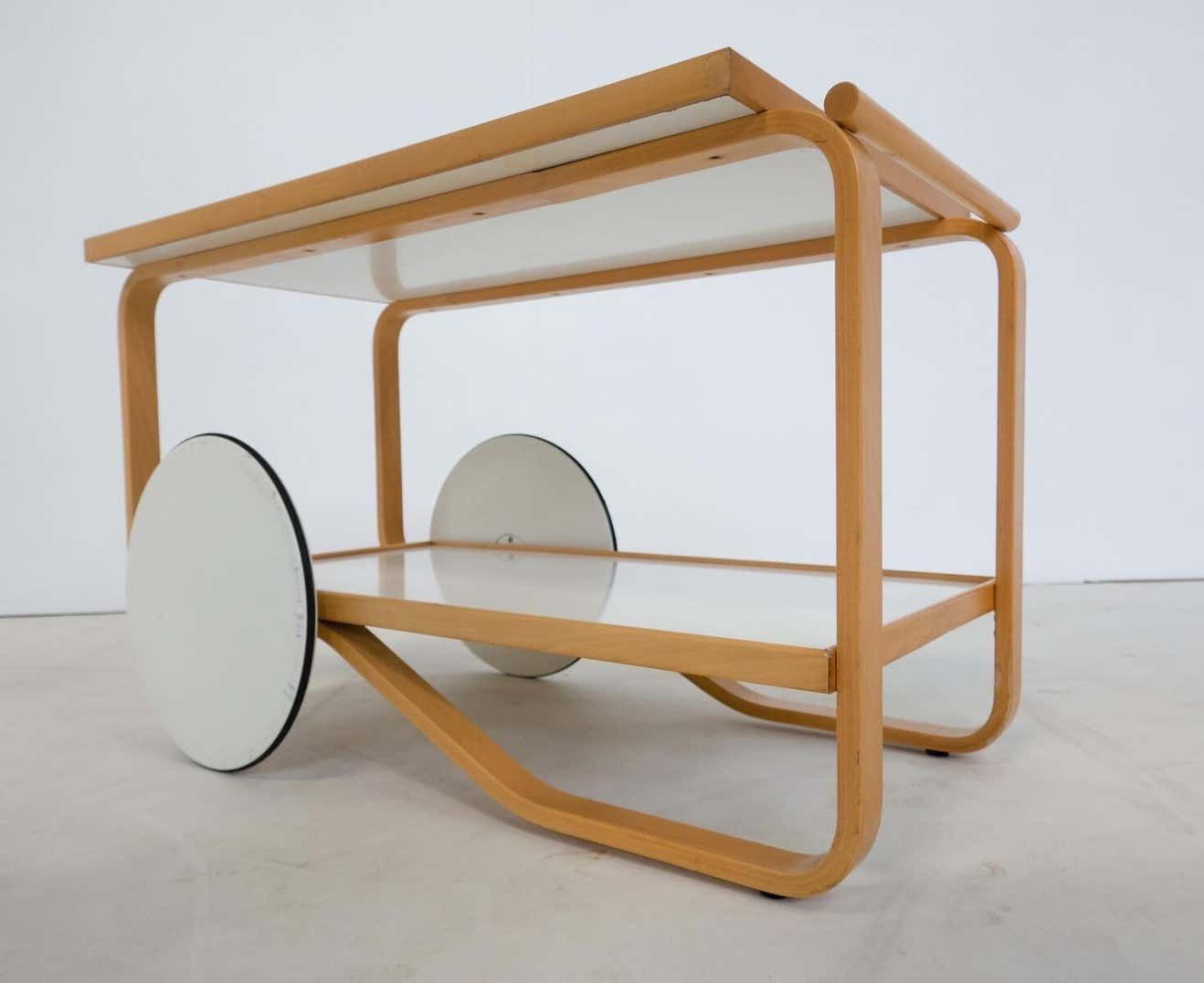 photo furniture Mid Century Modern Trolley 901 By Alvar Aalto, 1950s