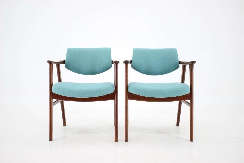 1960s Very Rare Erik Kierkegaard Teak Dining Chairs, Set Of 8 photo for sale