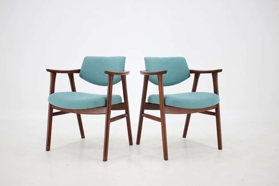 1960s Very Rare Erik Kierkegaard Teak Dining Chairs, Set Of 8 photo Furniture