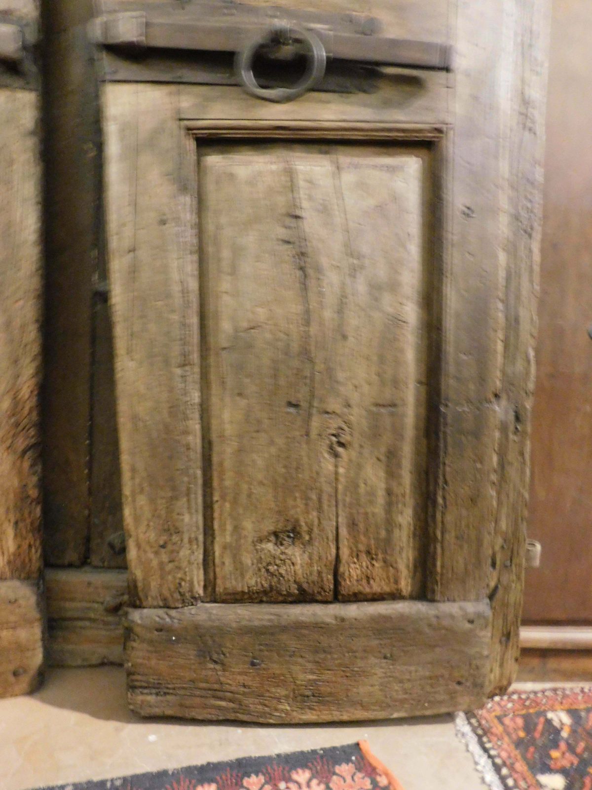 photo furniture Antique Arched Walnut Door, Carved In The 18th Century, Italy