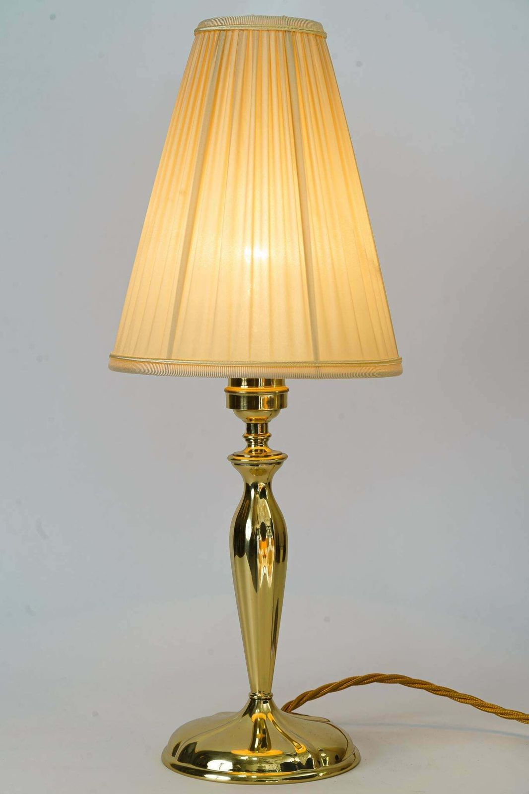 Art Deco Table Lamp With Fabic Shade Vienna Around 1920s photo buy