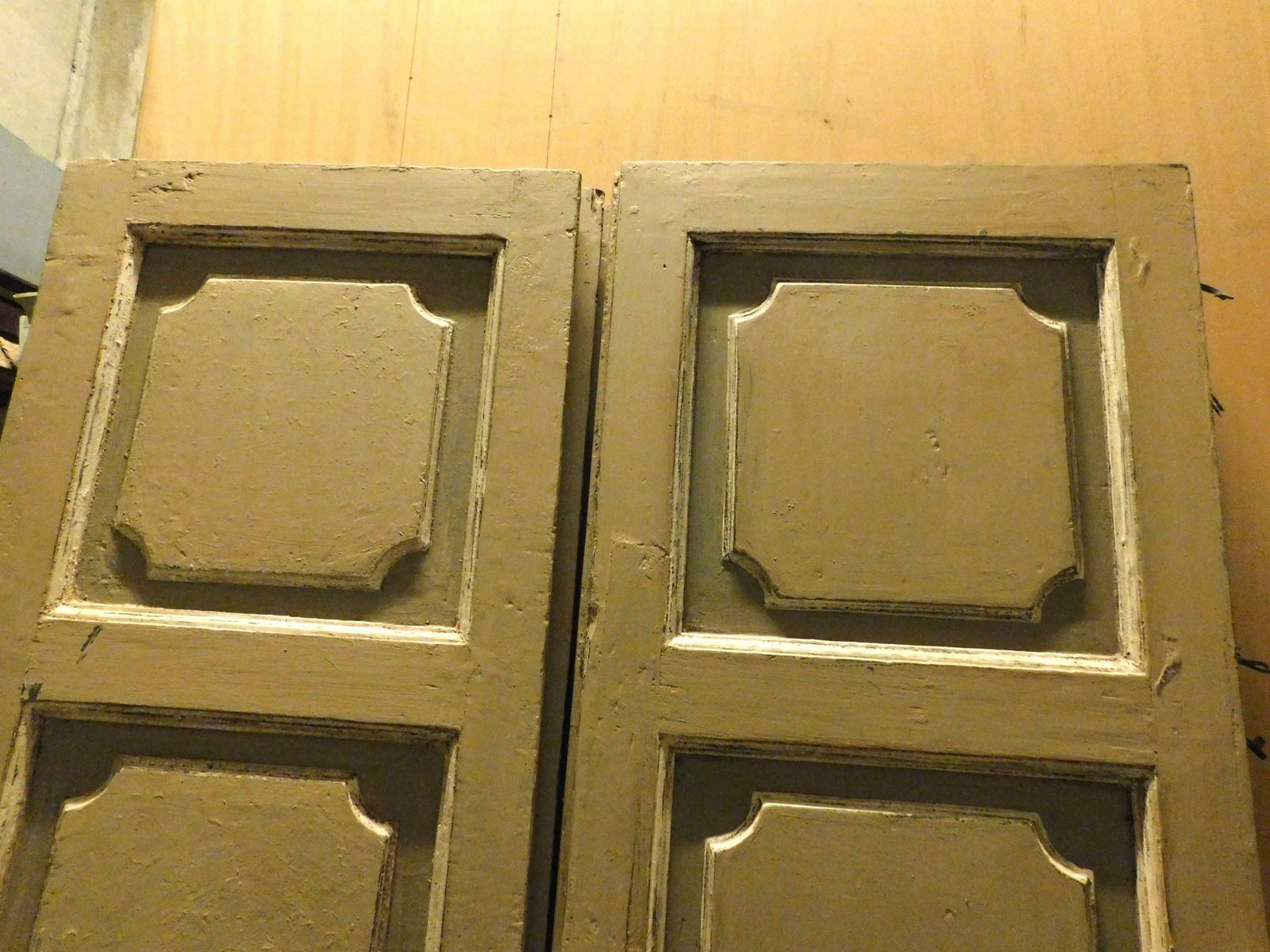 5 Antique Lacquered Double Doors, Identical, Bafaccial, '700 Italy photo 3367.0