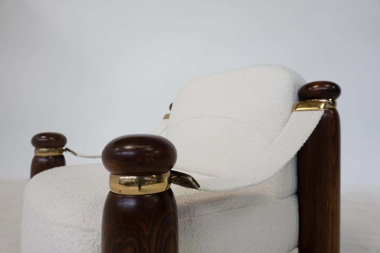Mid Century Modern Pair Of Armchairs, Italy, 1970s, New Upholstery photo Furniture