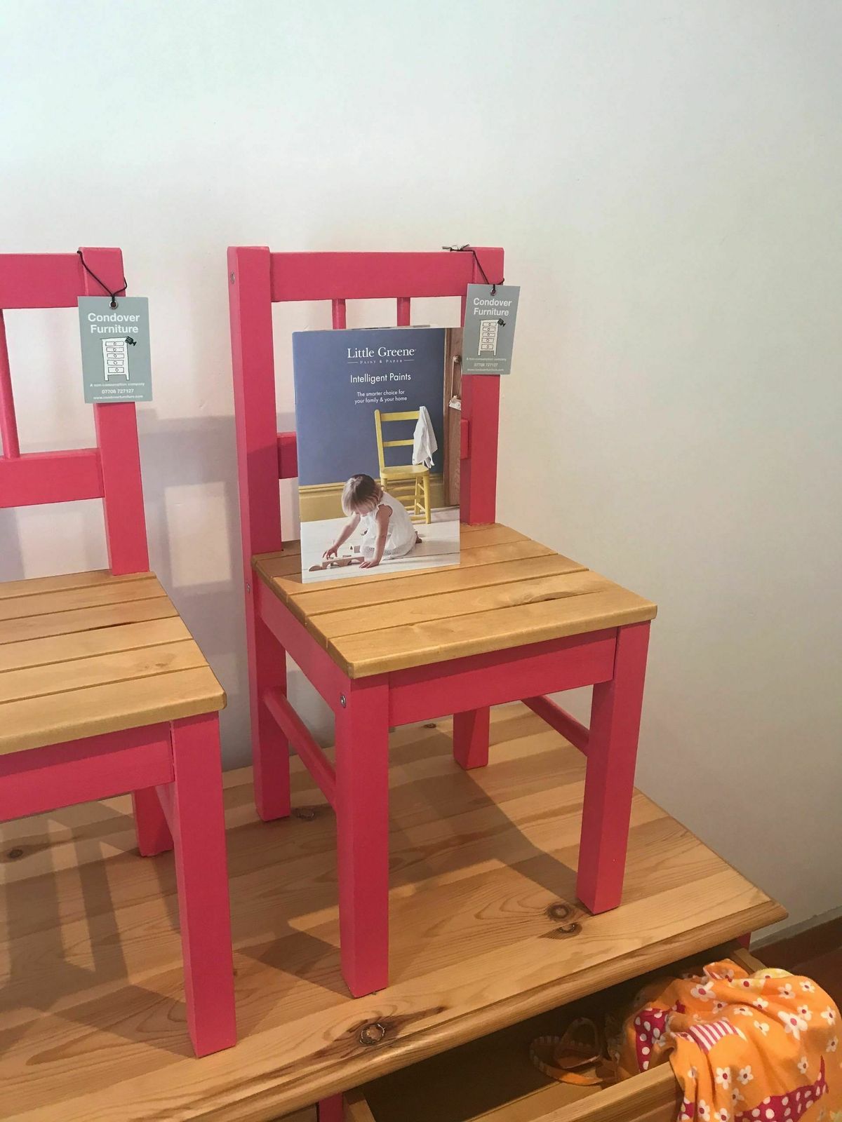 Set Of 2 Pink Children's Chairs