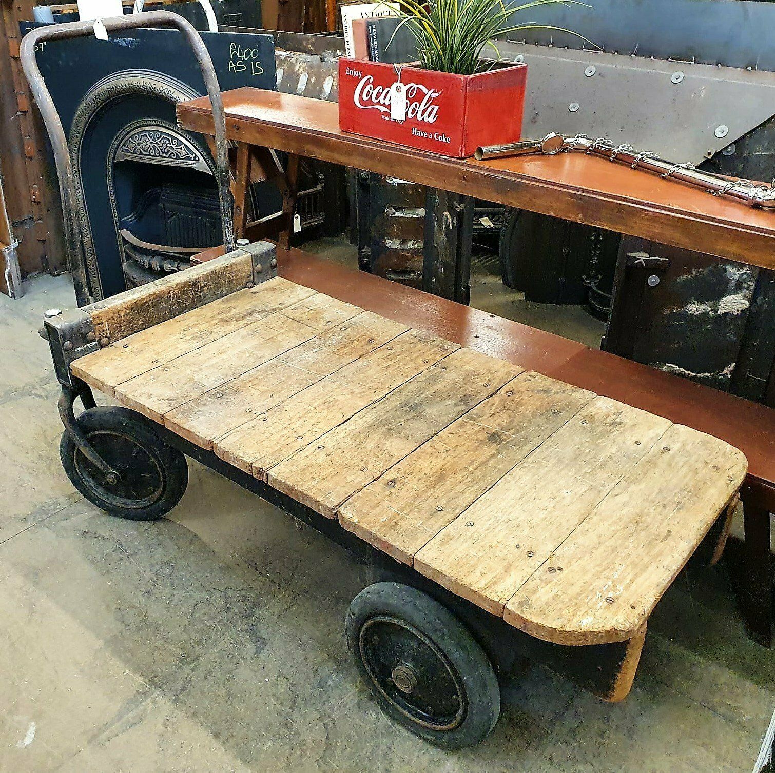 Unrestored Wooden Cart 0483