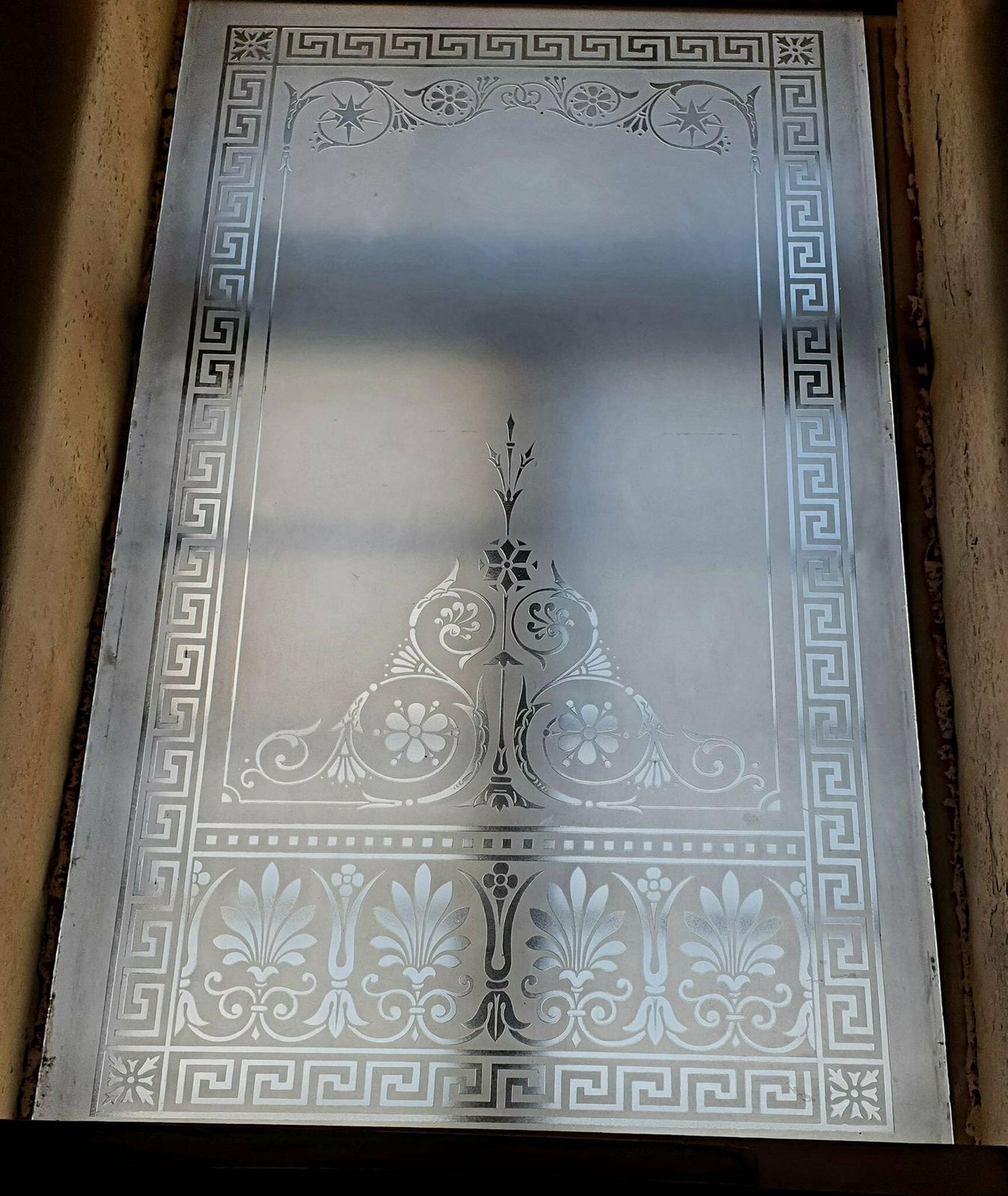 Etched Door Glass And Frame Glass