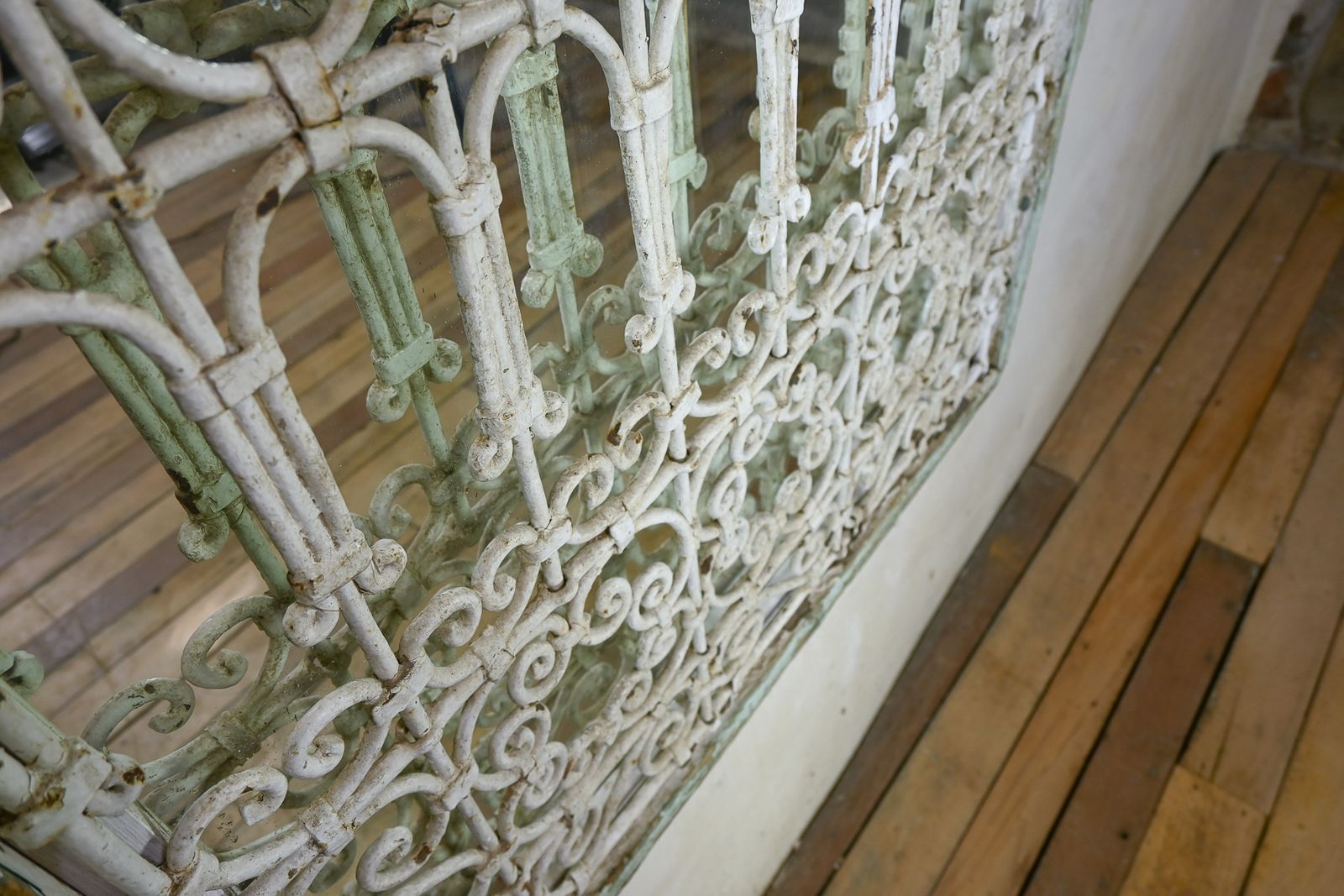 photo buy A 19th Century French Wrought Iron Mirror   Garden