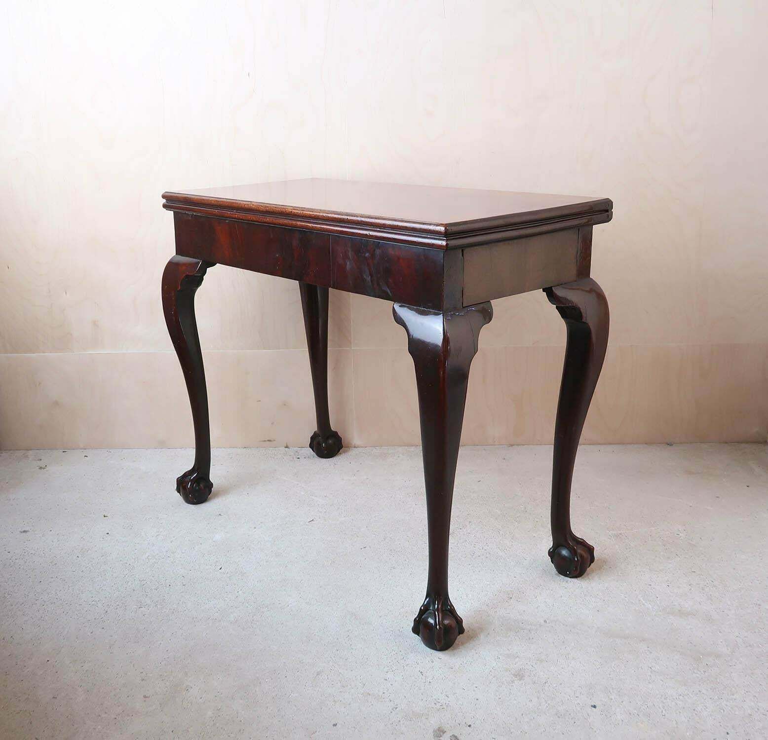 Antique Chippendale Style Side Table With Claw And Ball Feet. C.1780 photo furniture