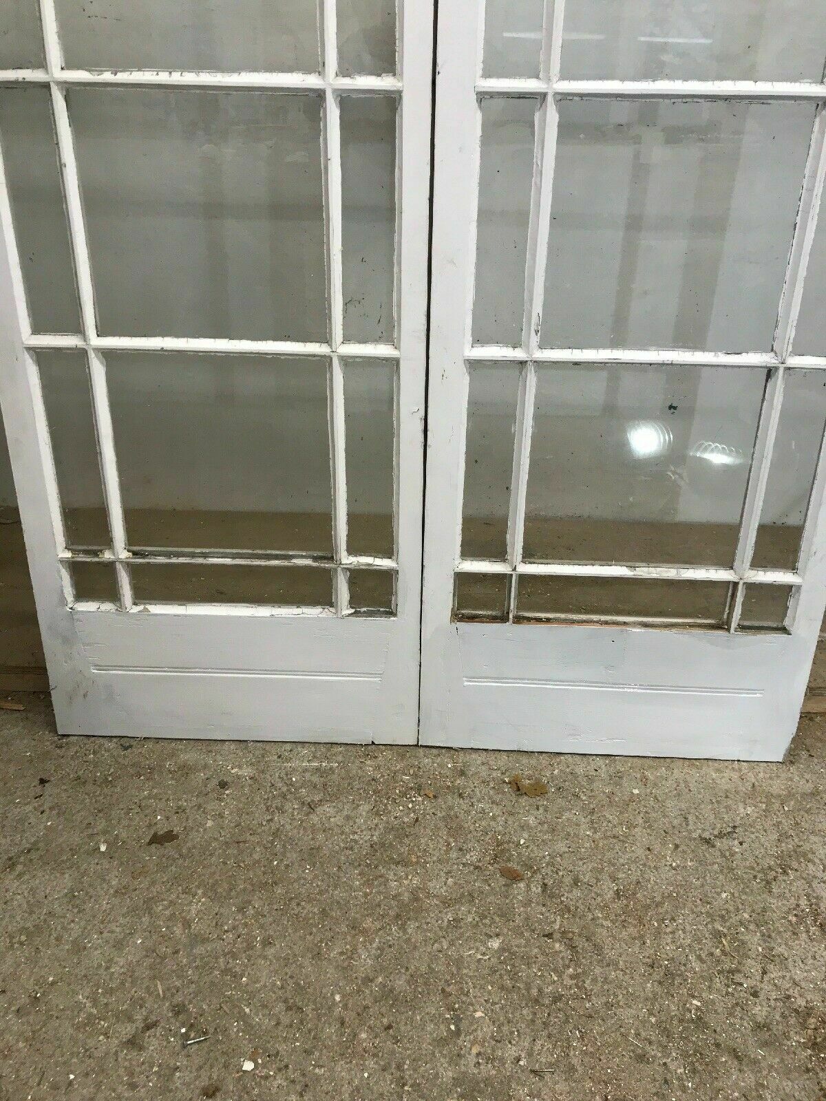 photo furniture Victorian French Doors Old Antique Period Reclaimed Pine Wooden Clear Glass