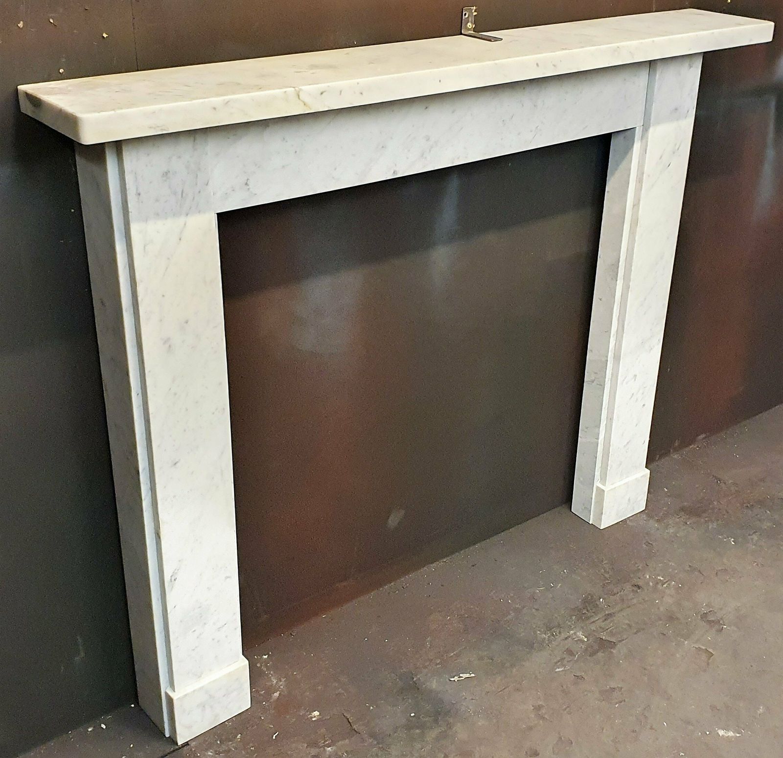 Original Scottish Carrara Marble Fireplace Mantel 0549 photo furniture