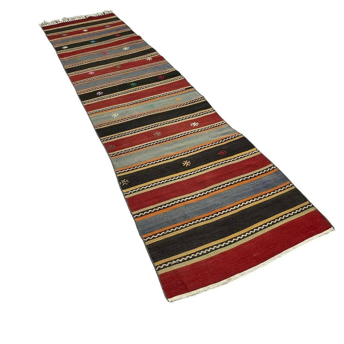 Traditional Turkish Kilim Runner ,Vintage Anatolian Turkish Kelim photo furniture