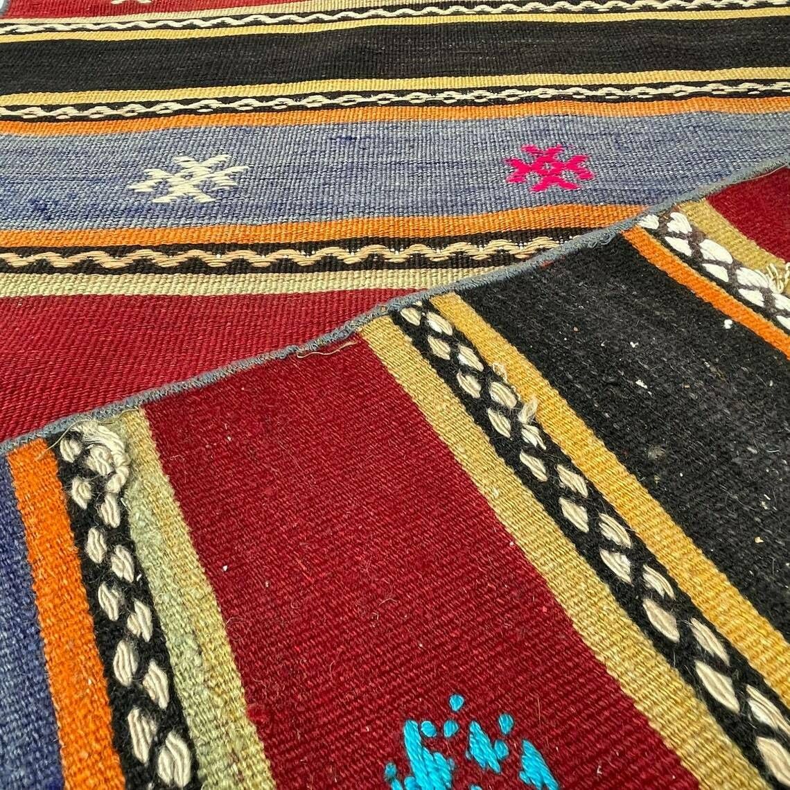 Traditional Turkish Kilim Runner ,Vintage Anatolian Turkish Kelim photo for sale