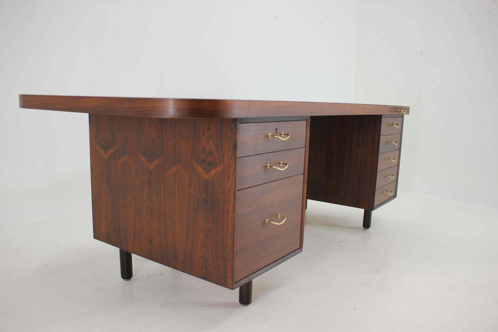 photo for sale 1960s Large Exclusive Free Standing Palisander Desk