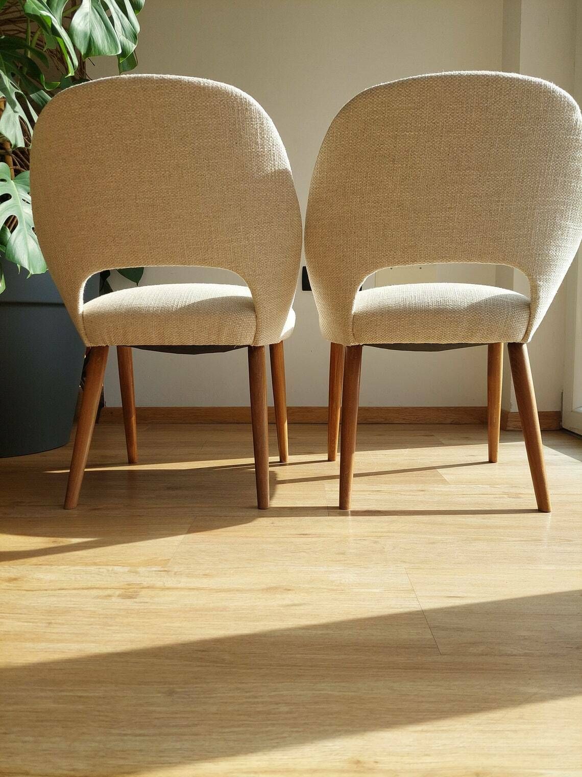 Vintage Coctail Armchairs / Pair / Mcm Easy Chairs/ Retro Lounge Chairs/ Shell Chairs/Mcm Living Room/Retro Home/Stol Kamnik/Yugoslavia/60's photo vinterior