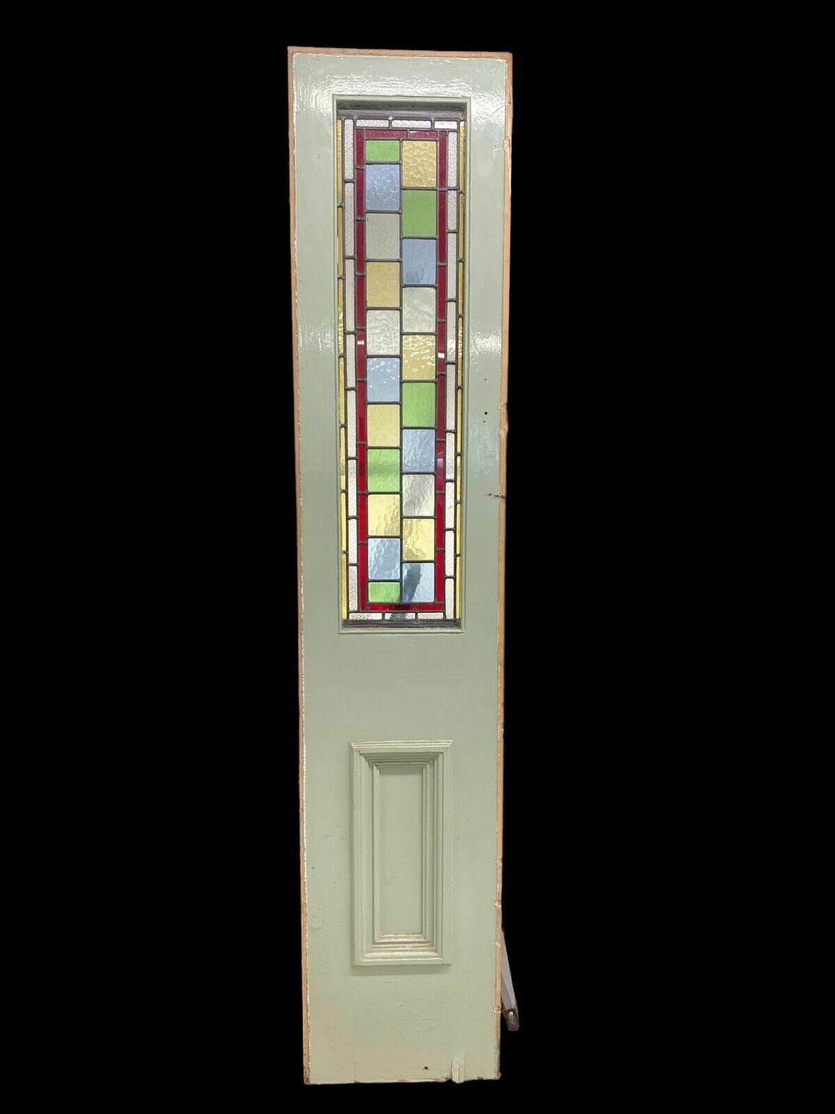 Victorian Hand Painted Stained Glass Front Door Antique Period Reclaimed Rare photo buy
