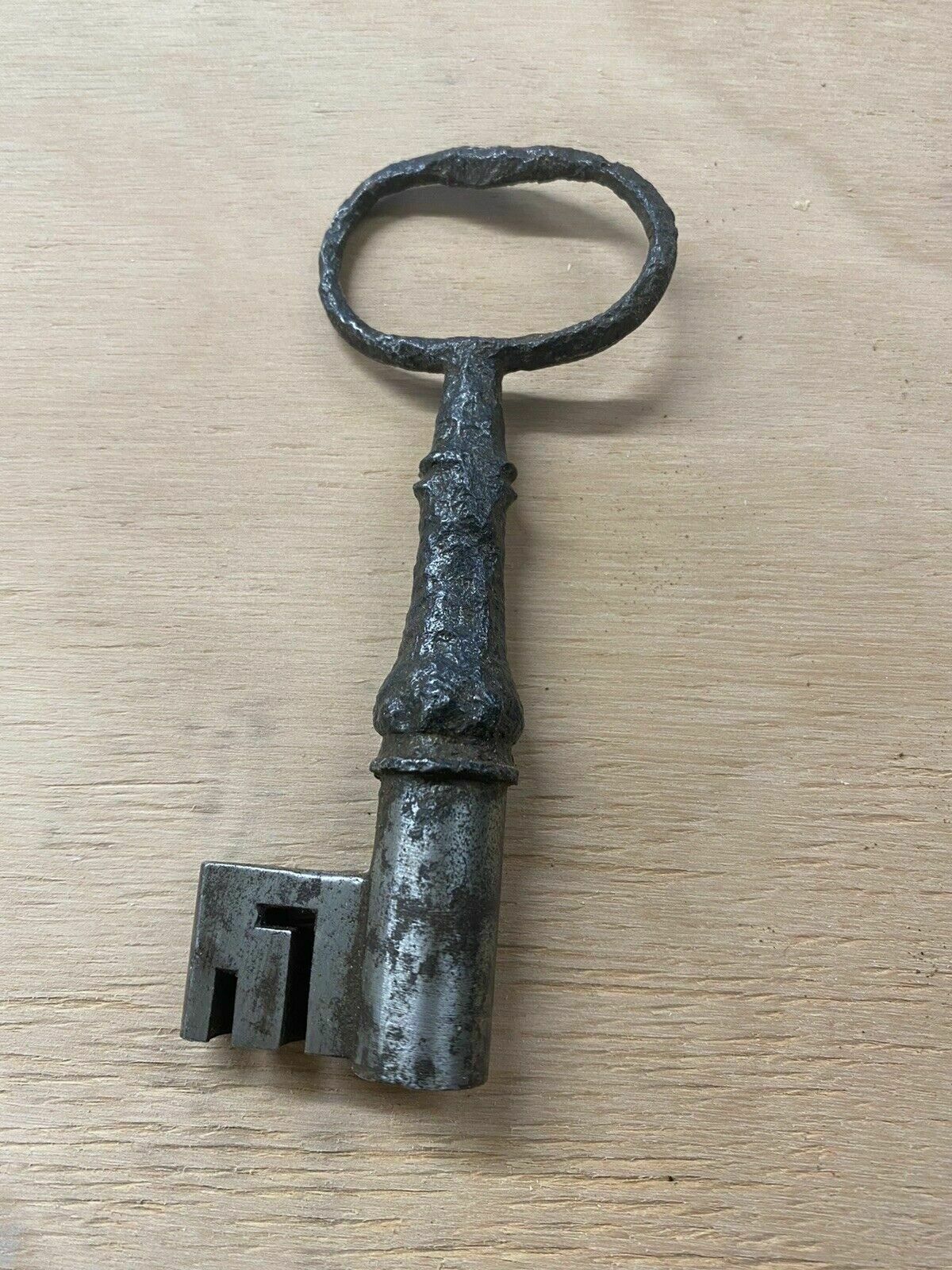 photo furniture Large 17th Century Rim Lock Key Reclaimed Period Oak Iron Rare Door Furniture