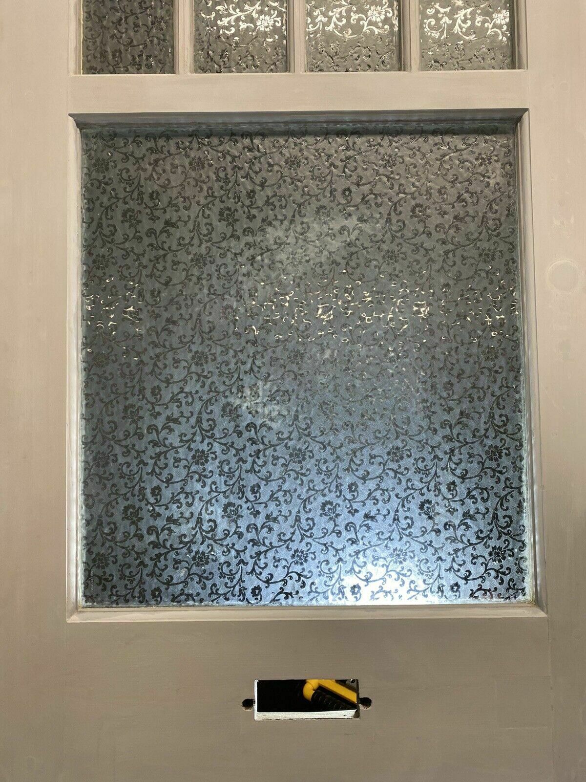 Victorian Etched Glass Front Door Antique Period Salvage Reclaimed Old Refurb photo for sale