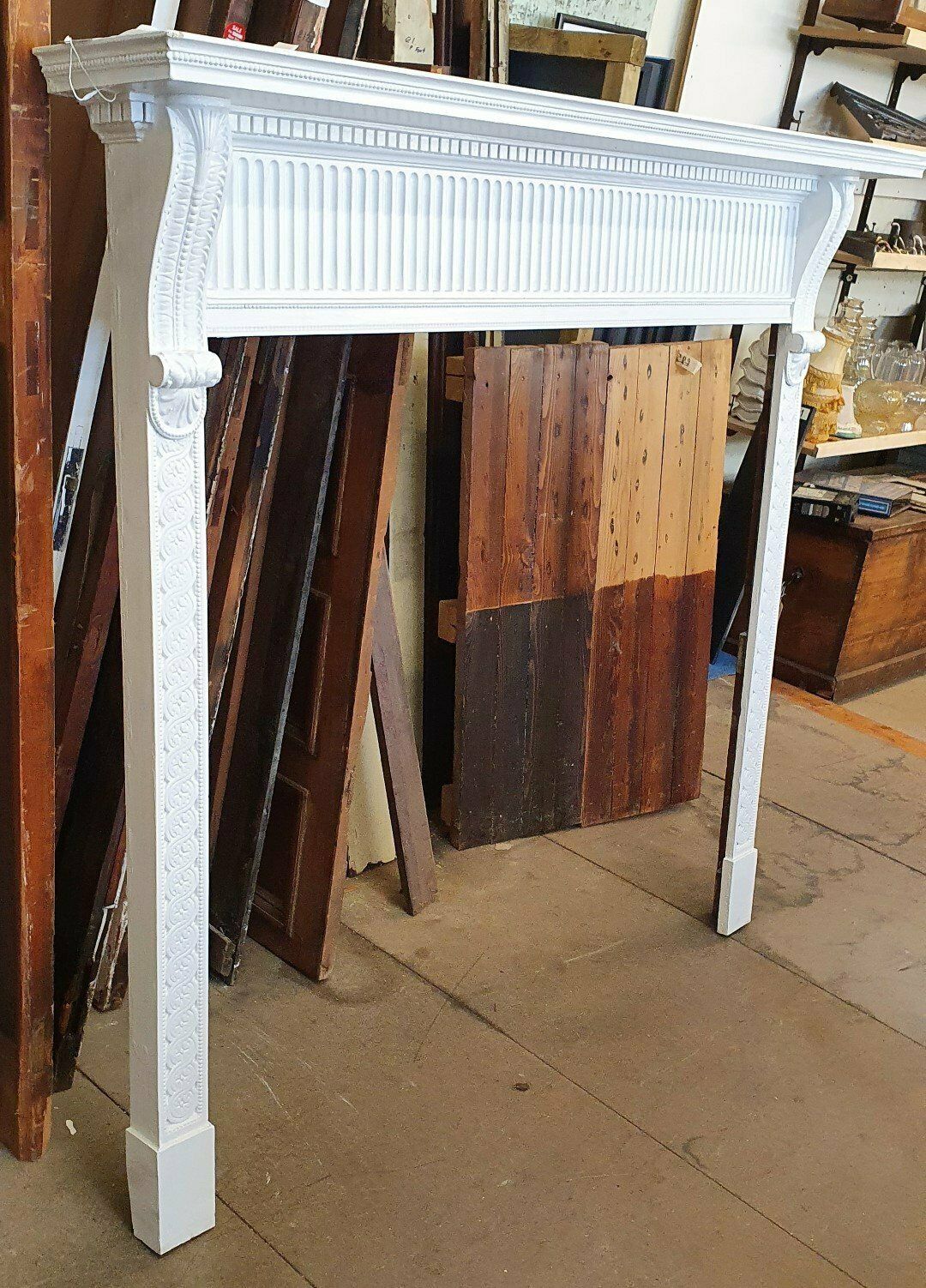 Original Georgian Fireplace Mantel, 1700s photo for sale