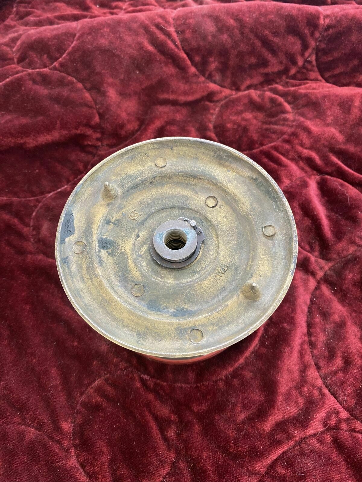 Xl Grand Antique Brass Door Knob Reclaimed Period Metal Old Pull Push Handle photo buy
