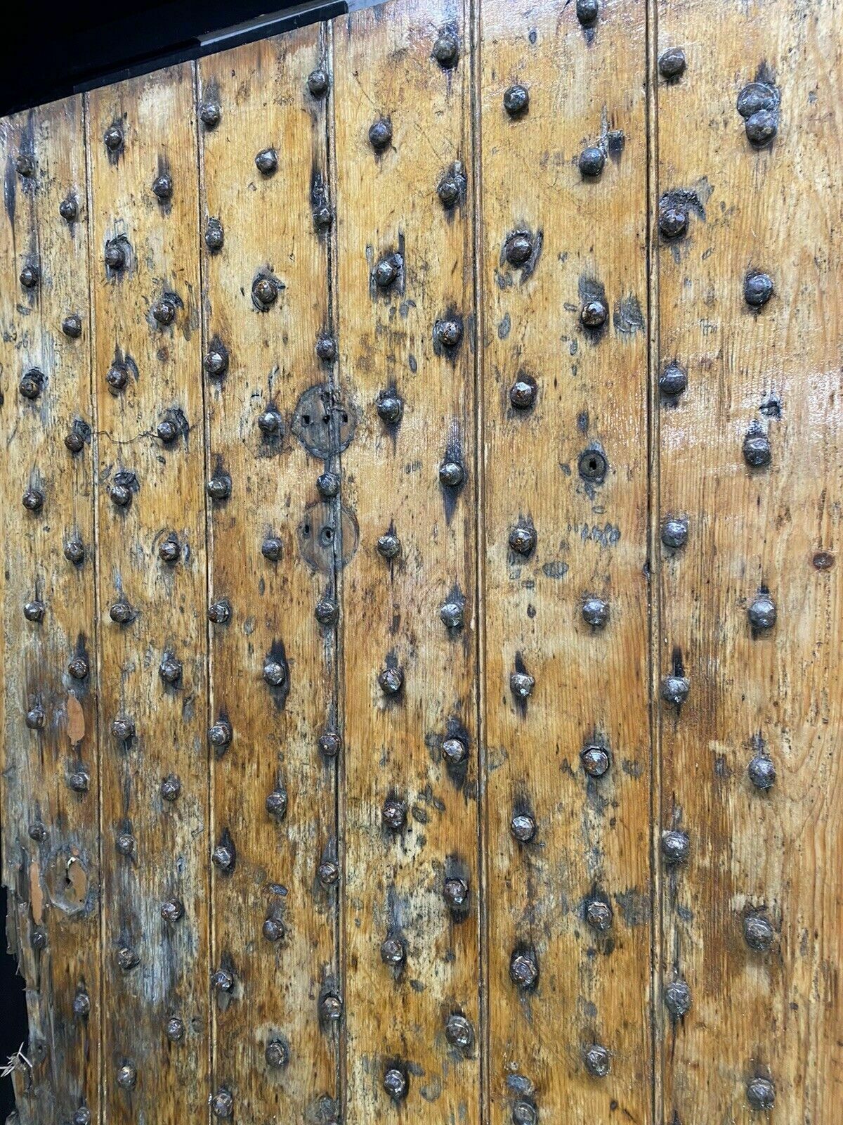 photo for sale 18th Century Front Door Old Period Wood Antique Reclaimed Hand Made Nails Bolts