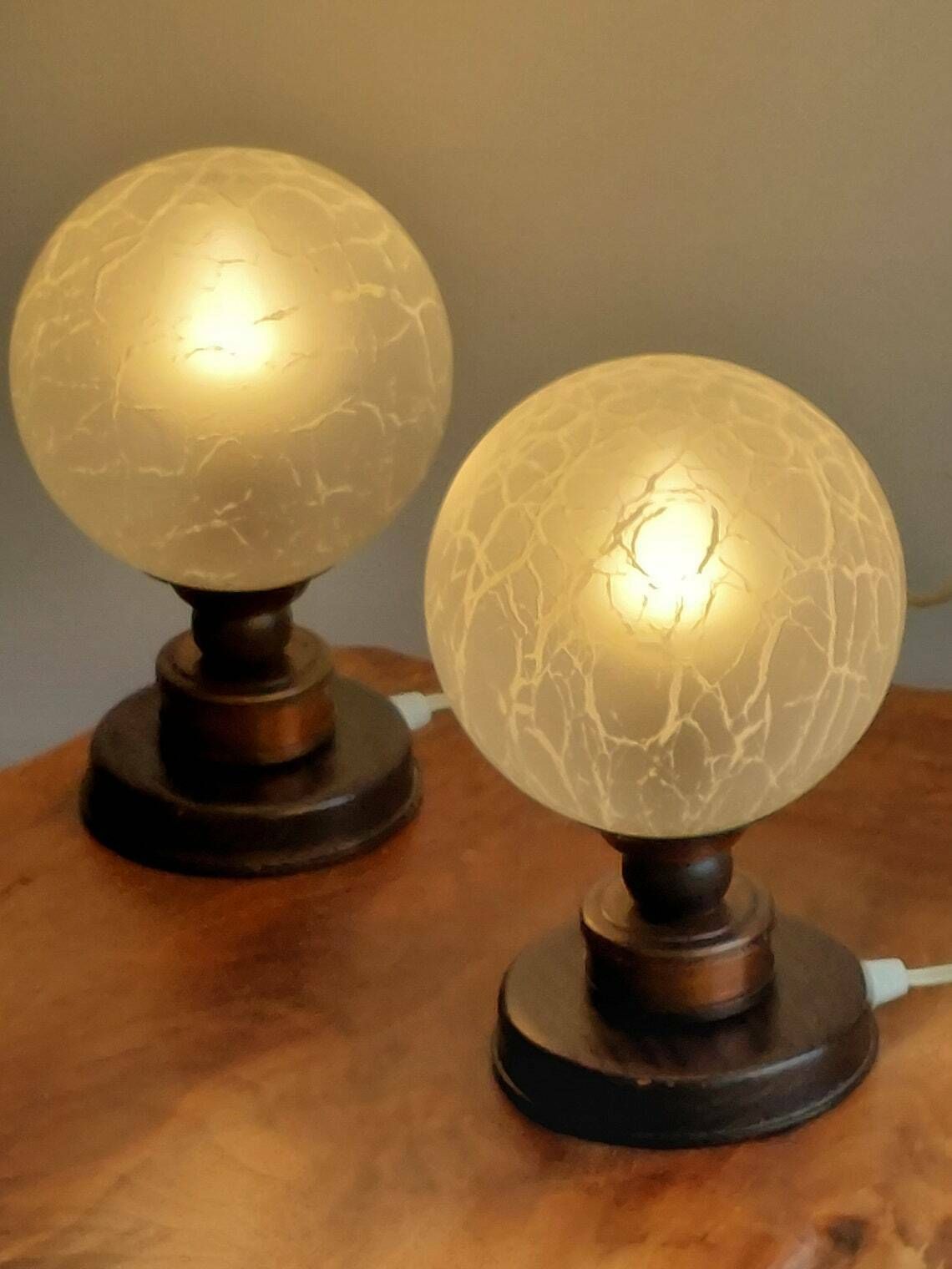 Vintage Bedside Lamps  Pair  Vintage Desk Lamps  Vintage Table Lamps  Mid Century Modern Interior  Mcm Bedside Lamps  1970s photo Lighting