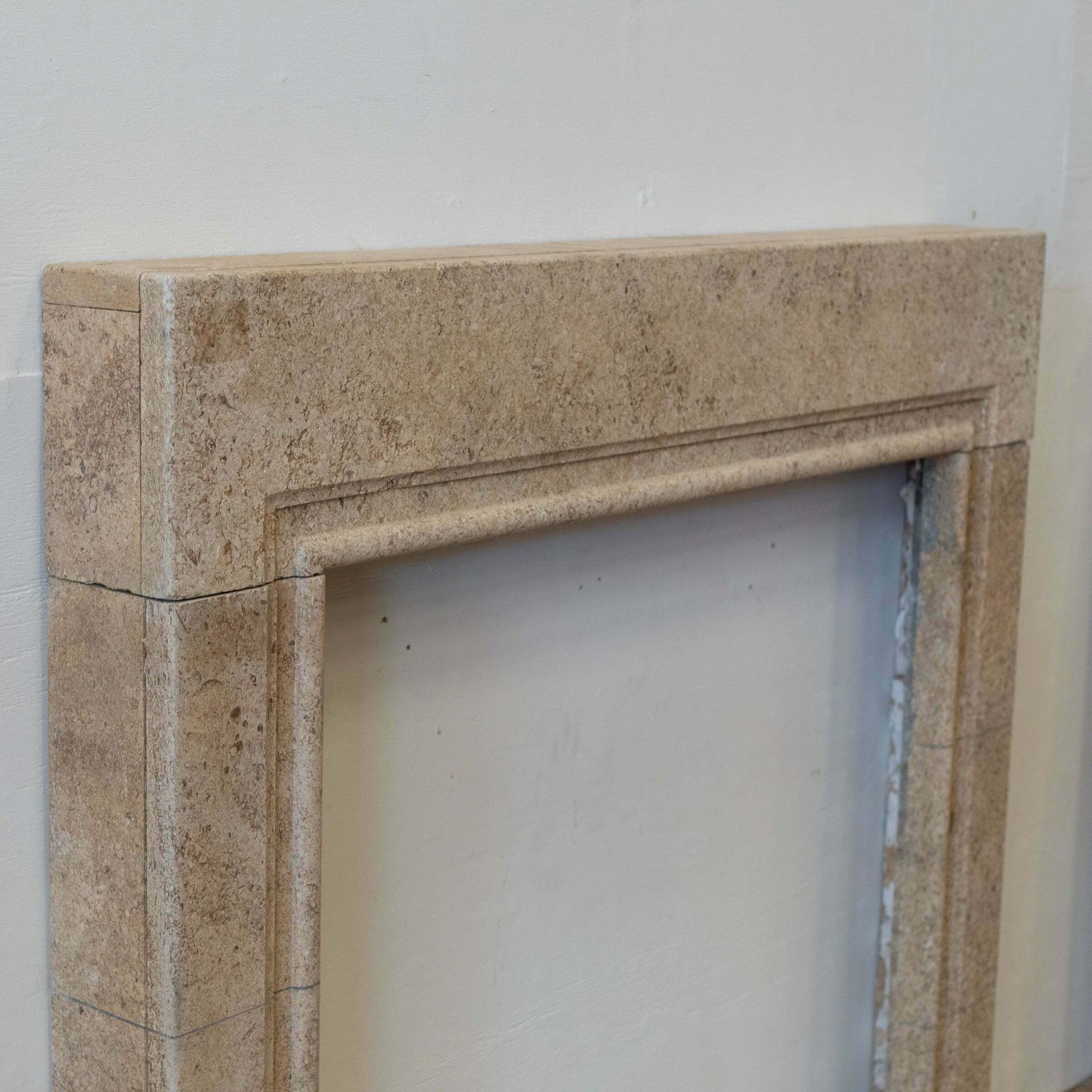 Reclaimed Antque Art Deco Stone Bolection Fireplace Surround photo vintage