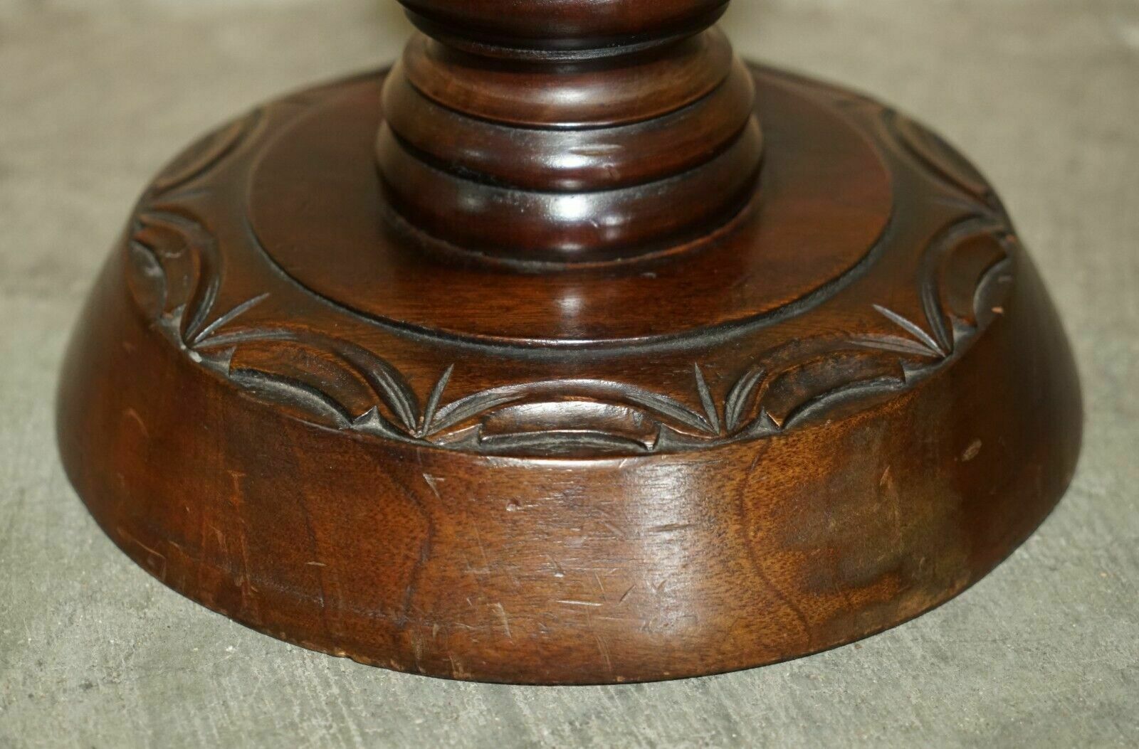Antique Hand Carved Corinthian Pillar Jardiniere Stand For Antique Display photo buy