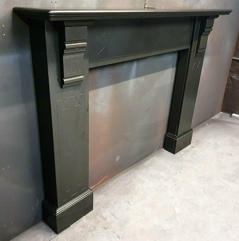 Original Victorian Slate Fireplace Mantel photo for sale