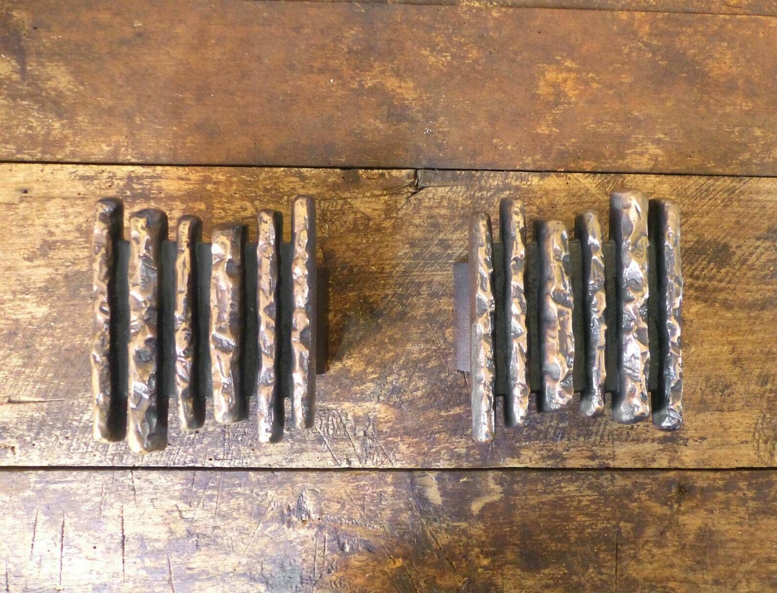 Alpan Bronze Brutalist Door Handles