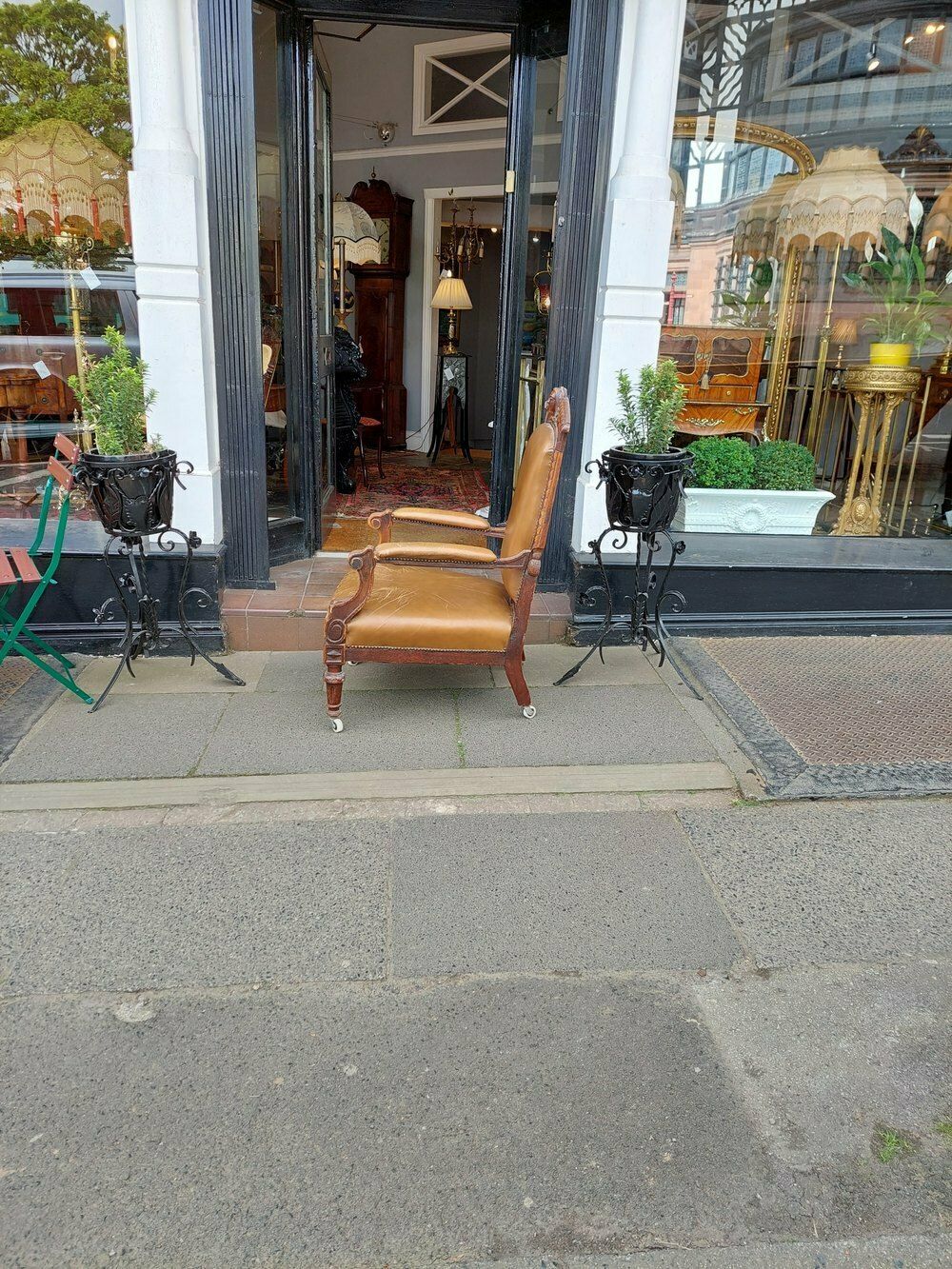 Late 19thc Scottish Oak Baronial Armchair photo furniture